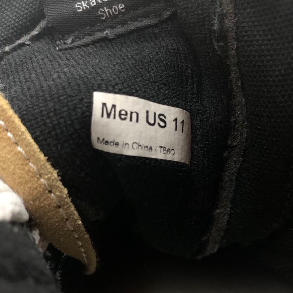 Vans S8-hi Beige Tan Black Color Block High Tops M - Picture 10 of 10